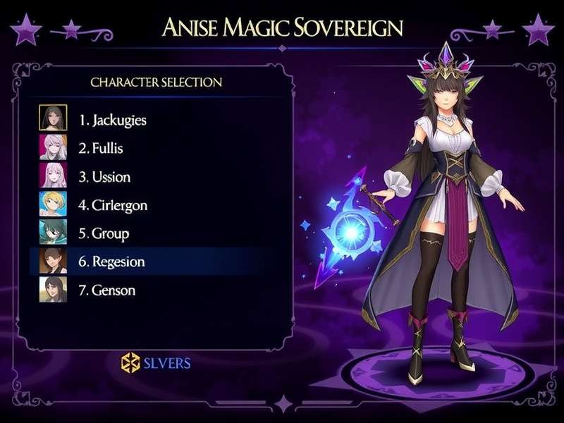 Anise Magic Sovereign character selection screen